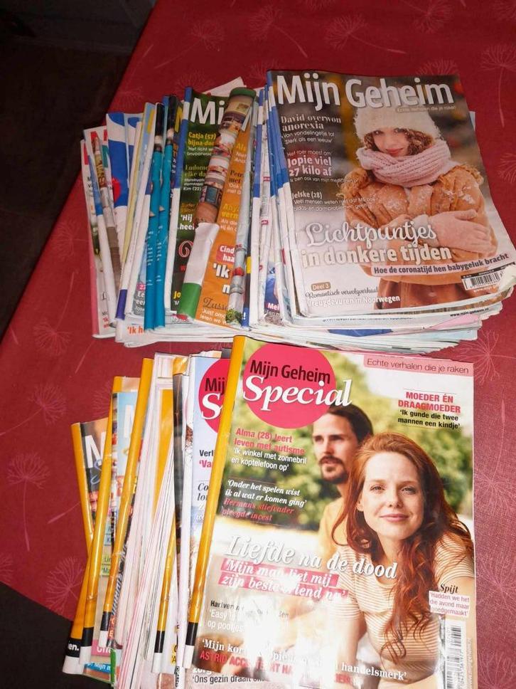 Tijdschriften Mijn geheim, meerdere jaren, Livres, Journaux & Revues, Utilisé, Magazine féminins, Enlèvement ou Envoi