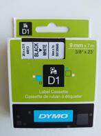 Dymo Office D1 Label 40913 / S0720680 Casettes 9mm x 7m Blac, Nieuw, Verzenden