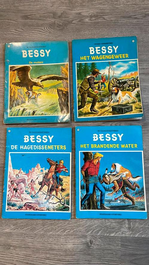 Bessy - 4 stuks - Nrs 73, 81,115 en 120 - 1970/1976, Livres, BD, Utilisé, Plusieurs BD, Enlèvement ou Envoi