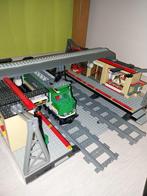 lego treinen + station, Ophalen, Gebruikt, Complete set, Lego
