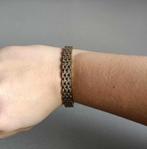 Armband - Schakel - Metaal - Lijntjes - Dames - €3, Overige materialen, Gebruikt, Zilver, Ophalen
