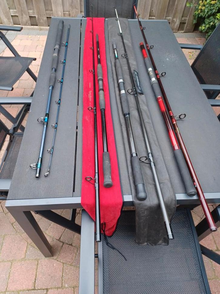 4x boothengels voor het wrakvissen, Watersport en Boten, Hengelsport | Zeevissen, Ophalen