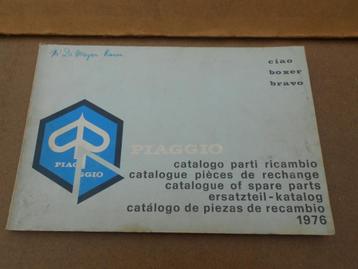 Vespa Ciao Boxer Bravo Onderdelenboek Catalogue Pièces  beschikbaar voor biedingen