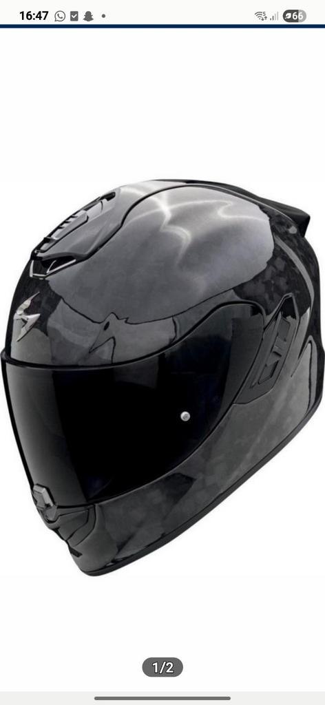 FIBRE DE CARBONE SCORPION EXO 1400, Motos, Vêtements | Casques de moto, L, Neuf, avec ticket, Enlèvement