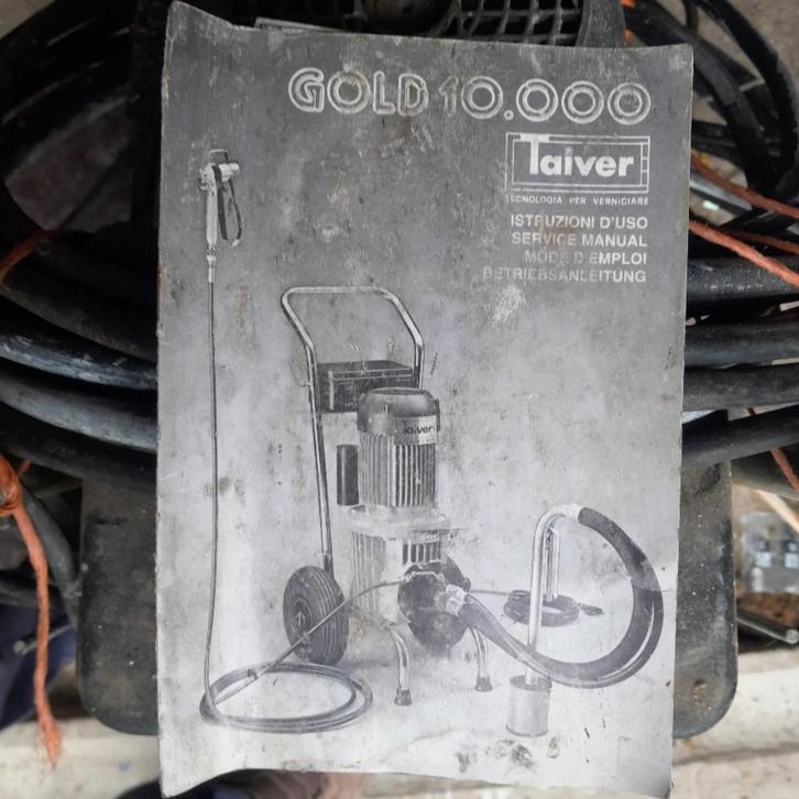 Verfspuitmachine Taiver Gold 10000  Professionele, Doe-het-zelf en Bouw, Schildersmaterialen, Gebruikt, Verfspuit of Verfpomp