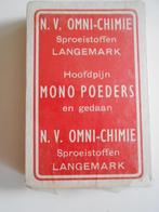 spel speelkarten Mono poeders Omi-chimie Langemark, Hobby & Loisirs créatifs, Jeux de société | Jeux de cartes, Enlèvement ou Envoi