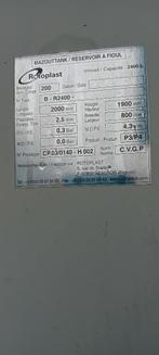 Mazouttank dubbelwandig, Doe-het-zelf en Bouw, Verwarming en Radiatoren, Ophalen, Gebruikt, 60 tot 150 cm, 80 cm of meer