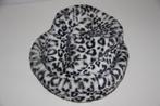 Vintage jaren 90 dames hoed nepbont sneeuwtijger print, Ophalen of Verzenden, Gedragen, One size fits all, Hoed