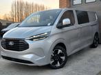Ford Transit Custom PHEV 227 PK - Dub Cab 6ZIT - NIEUW 0KM, Stof, Bedrijf, 6 zetels, Hybride Elektrisch/Benzine
