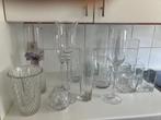 vazen voor bloemen in glas 15 stuks, Glas, Ophalen