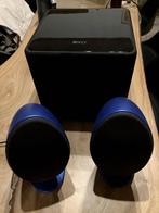 KEF Egg Active 2.0 Speakers + KEF Kube 8b Subwoofer, Audio, Tv en Foto, Subwoofer, Zo goed als nieuw, 120 watt of meer, Ophalen