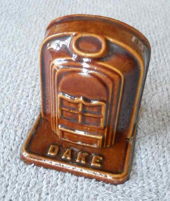 Tirelire en fonte émaillée DAKE & ZOON - Amsterdam, Verzamelen, Spaarpotten, Gebruikt, Ophalen