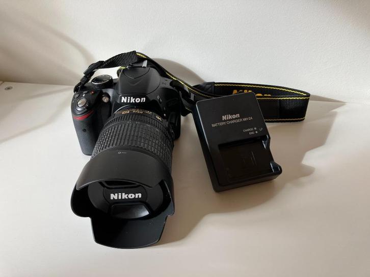Nikon D3200 + 18-105mm + draagtas, Audio, Tv en Foto, Fotocamera's Digitaal, Zo goed als nieuw, Spiegelreflex, Nikon, Ophalen