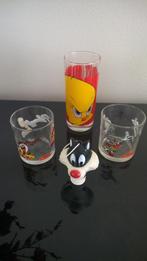Glazen Looney Tunes : silvester the cat + Sweetie, Ophalen of Verzenden, Nieuw, Frisdrankglas