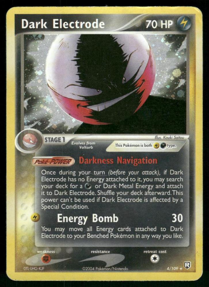 Dark Electrode 4/109 - Team Rocket Returns, Hobby en Vrije tijd, Verzamelkaartspellen | Pokémon, Gebruikt, Verzenden