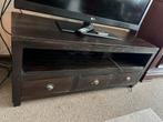 TV-kast in donker kleur, Huis en Inrichting, Kasten |Televisiemeubels, 100 tot 150 cm, Zo goed als nieuw, Minder dan 100 cm, Overige houtsoorten