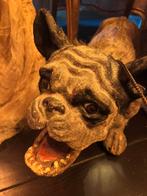 Antieke prachtig mooie buldog in papier mache’, Ophalen