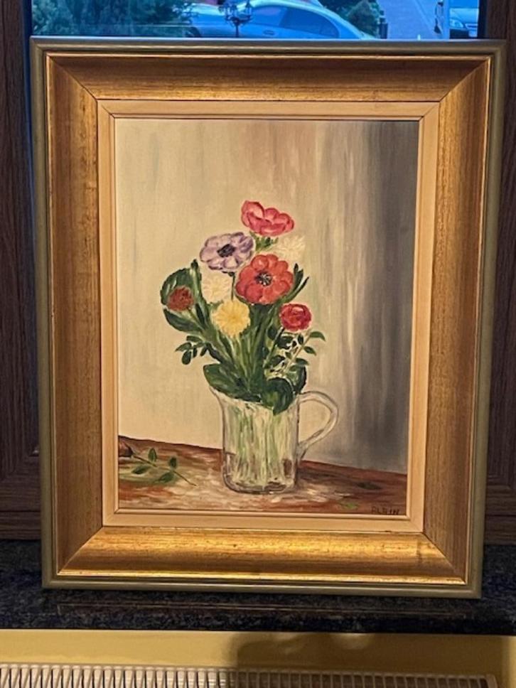 Schilderijen met bloemen, Antiek en Kunst, Kunst | Schilderijen | Klassiek, Ophalen
