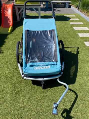 Croozer for kids 2 te koop in Hasselt, Fietsen en Brommers, Fietsaccessoires | Aanhangwagens en Karren, Ophalen, Zo goed als nieuw