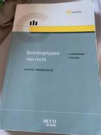 basisbegrippen van recht cursus, Boeken, Studieboeken en Cursussen, Ophalen, Gelezen, Hoger Onderwijs, Gerd Verschelden