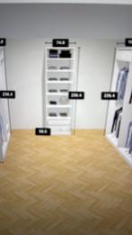 Dressing, Huis en Inrichting, Kasten | Kleerkasten, Ophalen, Kunststof, 200 cm of meer, Wit