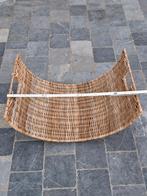 Rieten mand, Huis en Inrichting, Woonaccessoires | Schalen en Manden, Ophalen, Mand, Rond, Zo goed als nieuw