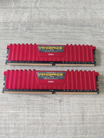 Corsair Vengeance 16GB DDR4 3000MHz Red, Informatique & Logiciels, Mémoire RAM, Enlèvement ou Envoi, DDR4, Comme neuf, Desktop