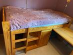 Halfhoogslaper, Huis en Inrichting, Slaapkamer | Stapelbedden en Hoogslapers, Ophalen, 90 cm, Eenpersoons, Minder dan 160 cm