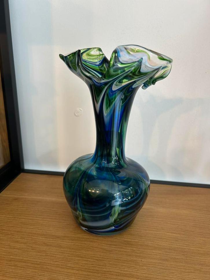 Prachtige glas/glazen murano vaas, Antiek en Kunst, Antiek | Vazen, Ophalen of Verzenden