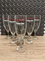 Set van 6 Kriek Belle Vue fluitglazen, Ophalen of Verzenden, Gebruikt, Glas of Glazen
