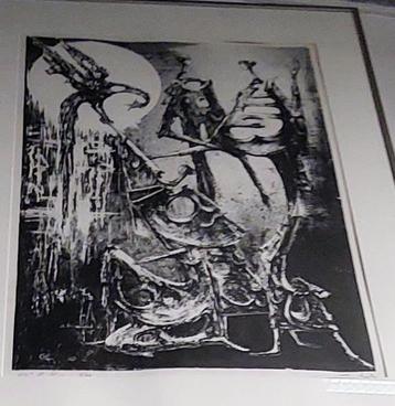 Cornelissen Remy  - grote lithografie - getekend/kader beschikbaar voor biedingen