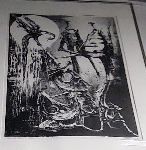 Cornelissen Remy  - grote lithografie - getekend/kader, Antiek en Kunst, Kunst | Litho's en Zeefdrukken, Ophalen of Verzenden