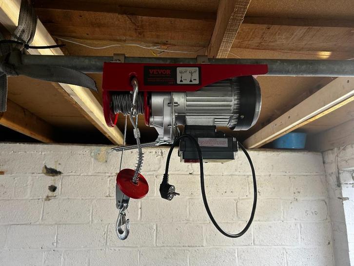 Elektrische kabellier tot 400 kg hefhoogte 12 m kabel, Doe-het-zelf en Bouw, Lieren en Takels, Nieuw, Elektrisch, Ophalen