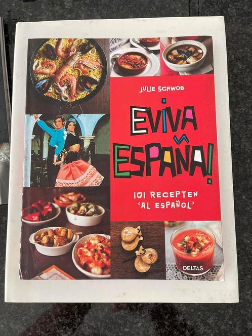 Julie Schwob - Eviva Espana!, Boeken, Kookboeken, Zo goed als nieuw, Spanje, Ophalen of Verzenden