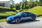 Porsche Taycan Perf. PLUS 93kWh 4WS PDLS+ PASM SportDesign, Auto's, Porsche, Automaat, Achterwielaandrijving, Blauw, Leder