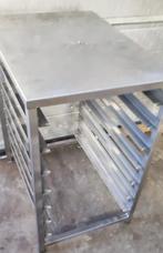 inox tafel en inox kar, Ophalen, Gebruikt