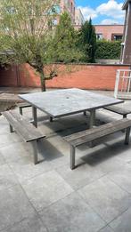 Picnic terrastafel, belgische blauwe steen., Ophalen, Zo goed als nieuw