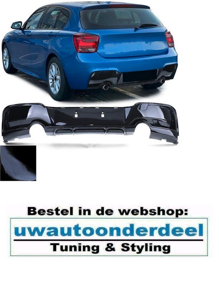Achterbumper Diffuser Glans Zwart 135i Look Bmw 1 Serie F20, Autos : Divers, Tuning & Styling, Envoi