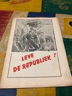Historisch document voor de republiek in Belgie, Antiek en Kunst, Ophalen of Verzenden