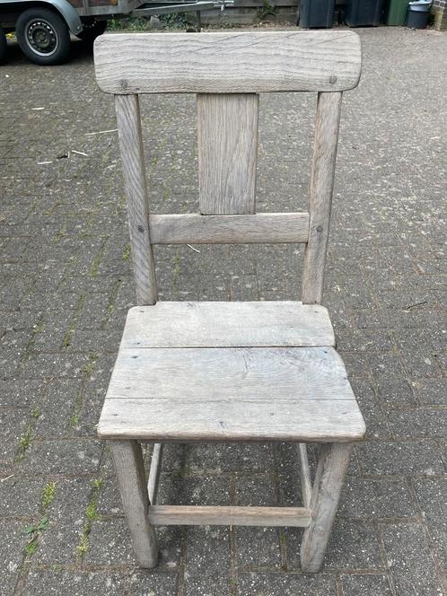 6 vol eiken, unieke stoelen, Huis en Inrichting, Stoelen, Gebruikt, Vijf, Zes of meer stoelen, Hout, Ophalen