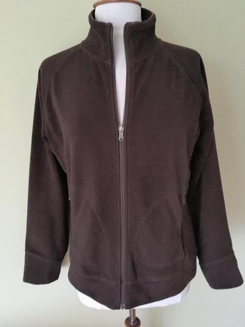Aigle - donkerbruine fleece - maat 40, Kleding | Dames, Truien en Vesten, Gedragen, Maat 38/40 (M), Bruin, Ophalen of Verzenden