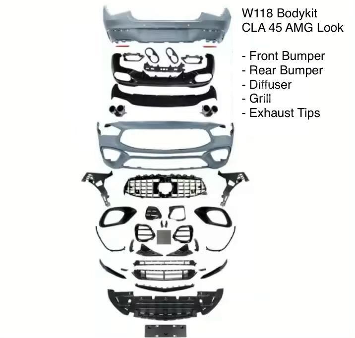 Bodykit voor Mercedes W118 A45 AMG Look, Auto diversen, Tuning en Styling, Ophalen of Verzenden