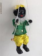 Authentieke vintage etalage zwarte Piet pop schommel - 45cm, Envoi, Comme neuf