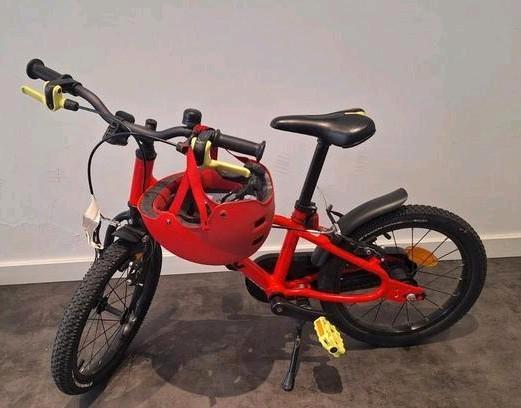 Kinderfiets 16" Btwin Discover 500 - rood - bijna 2 jaar oud, Fietsen en Brommers, Fietsen | Kinderfietsjes, Zo goed als nieuw