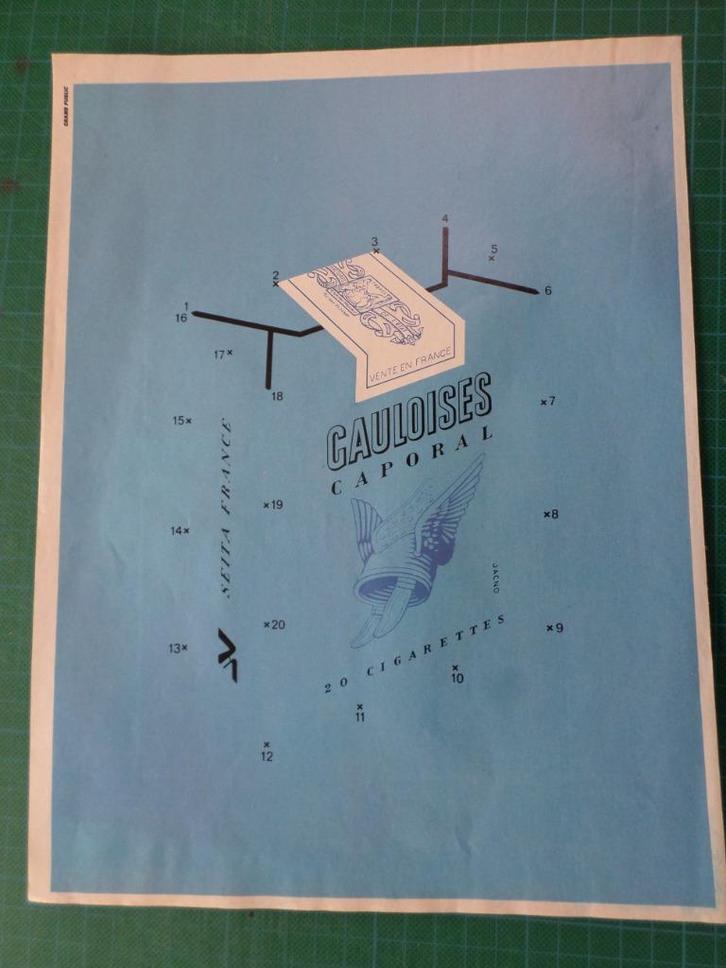Gauloises cigarettes - publicité papier - 1978, Collections, Marques & Objets publicitaires, Utilisé, Autres types, Enlèvement ou Envoi