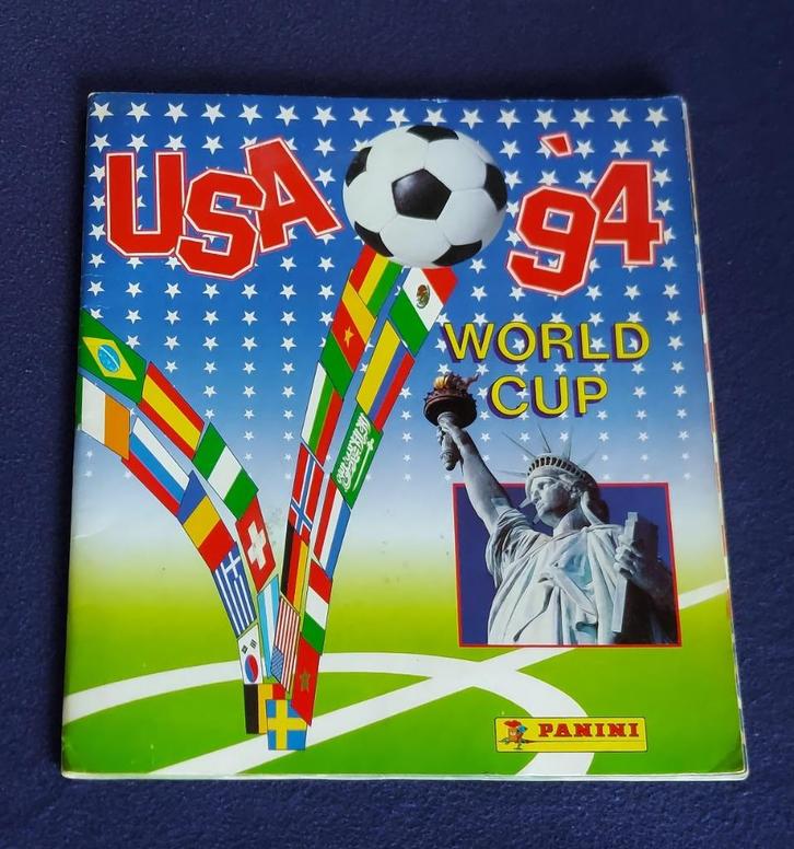 Panini sticker album voetbal 'WK USA 1994 '   -volledig-, Verzamelen, Sportartikelen en Voetbal, Zo goed als nieuw, Poster, Plaatje of Sticker