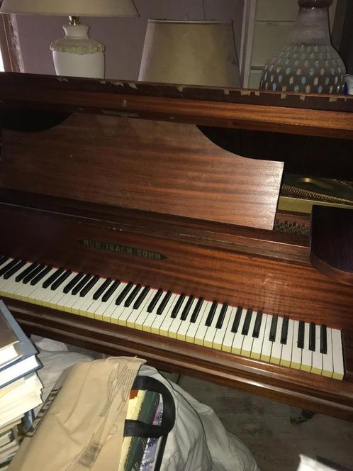 IBACH SOHN QUART GRAND PIANO jaar 1892, Muziek en Instrumenten, Piano's, Gebruikt, Vleugel, Bruin, Ophalen