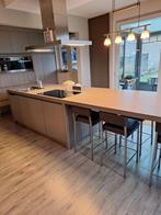 Keukeneiland, Ophalen, Gebruikt, Grijs, 200 cm of meer
