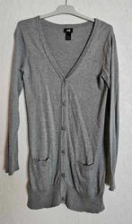 Gilet cardigan H&M gris mi-long taille 13 - 14 ans, Kinderen en Baby's, Kinderkleding | Maat 164, Ophalen of Verzenden, Zo goed als nieuw