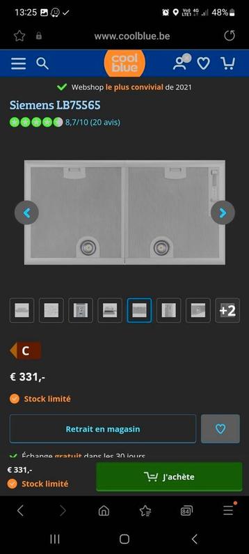 Siemens hotte Lb 75565 neuf!!!